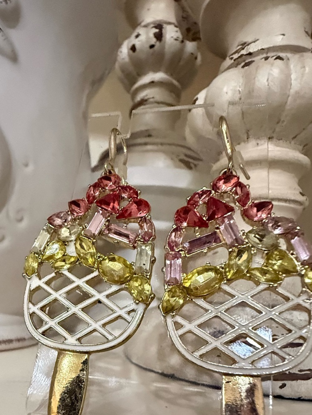 Sugarfix Rhinestone Ice Cream Pop with Green and Pink Stones - Picture 3 of 7